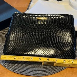 Black Gigi New York snakeskin clutch